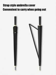 1pc 24-Bone Long Shank Umbrella, Automatic Open Golf Umbrella, Unisex Windproof Umbrella - Default - View 4