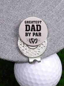 1/12Pcs Golf Ball Marker Golf Hat Clip Magnetic Alloy Marker Golf Accessories Golf Clubs, Golf Poses, Golf Cart, Juice, Fun Text, Lucky Gift For Golfers - Multicolor - View 6