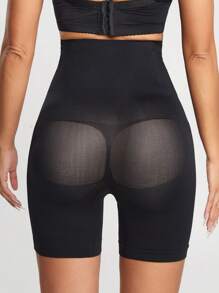 最新款修身短裤，短裤，女士运动修身塑身衣，无缝高腰紧身内衣，2025年健身配件 - 黑色 - 查看 7