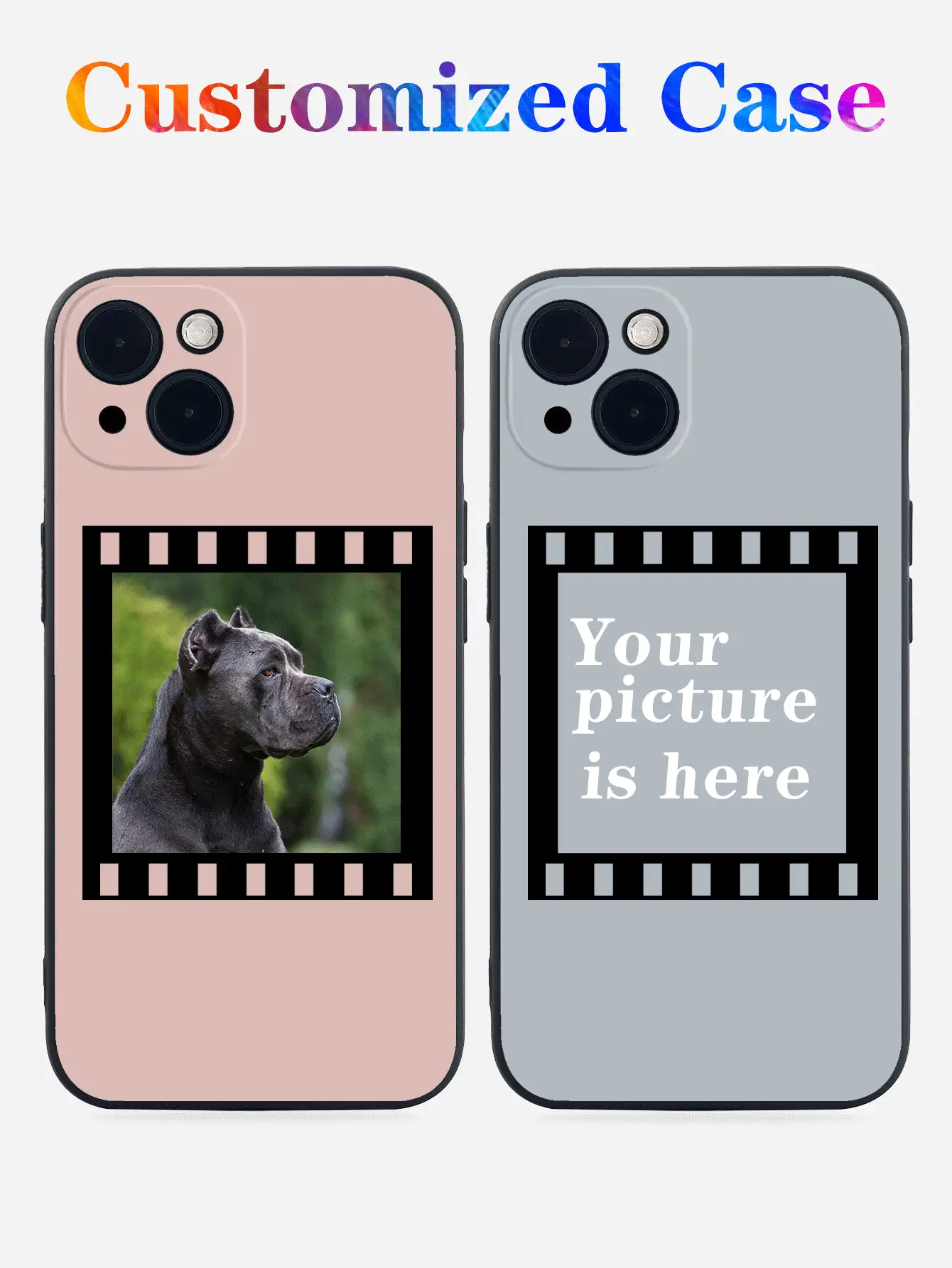 苹果 1 件定制简约个性化情侣自拍/宠物/旅行/户外/生活照片手机壳，送给朋友和爱人的绝佳礼物