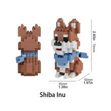 Cute Mini Cartoon Animal Shaped Building Blocks (Small & Large Sizes), Dog Breed Blocks Assembly, Small Toys, Retriever Blocks, Bulldog Blocks, Teddy Blocks, French Bulldog Blocks, German Shepherd Blocks Christmas Gift French Bulldog, Sausage Dog, German Shepherd, French Bulldog, German Shepherd, Schnauzer, Bullterrier, Boston Terrier, Poodle, German Shepherd, Golden Retriever, French Bulldog