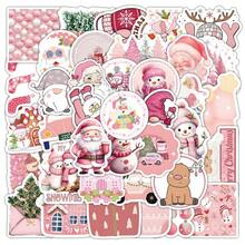 Đồ trang trí Giáng sinh 1 gói 50-54 miếng dán giấy Giáng sinh, miếng dán nhiều màu, miếng dán Graffiti tự dính chống thấm nước đa chức năng, sự kết hợp trang trí và cá nhân hóa của miếng dán hoạt hình, thích hợp để trang trí điện thoại di động, vali, máy tính xách tay, ván trượt, hộp đựng, cốc và các vật dụng khác - Nhiều màu - Xem 13
