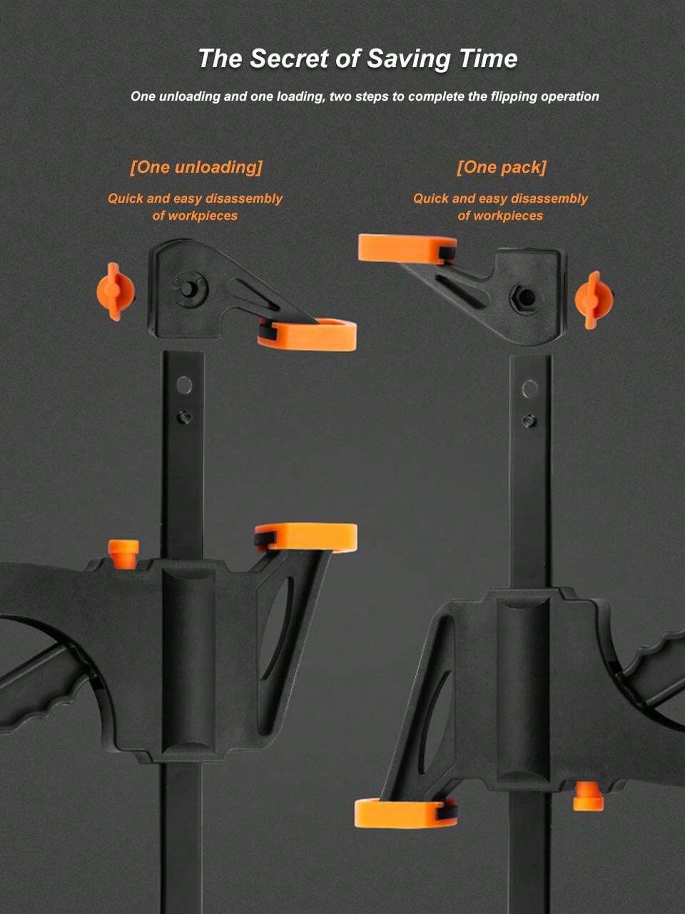 Morsetto A C In Acciaio Per Falegnameria - Serraggio Fino A 100mm, Profondità 185mm - Foto 6