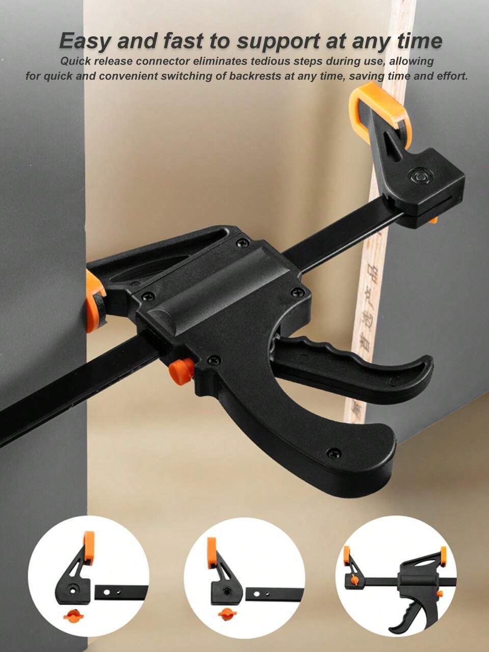 Morsetto A U Gola Profonda Morsetto A C Acciaio Per Falegnameria - Serraggio 100x185 Mm Heavy Duty Morsetto Acciaio Temprato 100mm