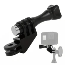 Adaptador de codo de dirección de 90 grados con tornillo de mariposa para GoPro Hero 12, 11, 10, 9, 8, 7, 6, 5, 4, Session, 3+, 3, 2, 1, Hero (2018), DJI Osmo Action Session, AKASO Session, SJCAMSession, cámaras de acción - Negro - Ver 5
