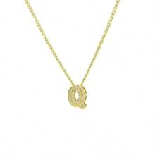 New Fashionable Multifunctional 26pcs English Letter Necklace, Women Copper Cubic Zirconia Letter Pendant