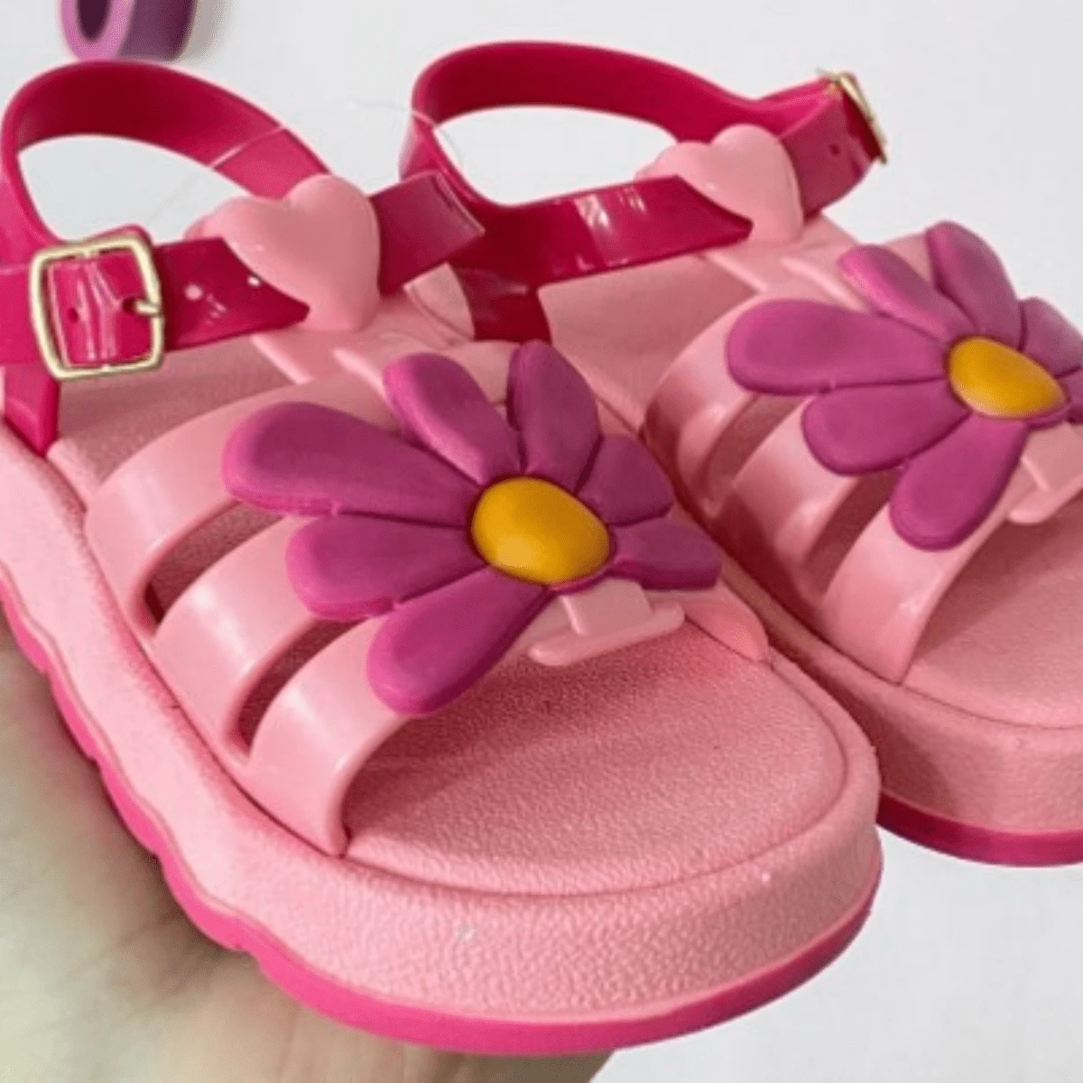 Papete Infantil Slide Baby Rabbit Sandal 19 To 26 Light And Comfortable Rabbits Beautiful Colors Super Promotion - 淺粉色 - 查看 1