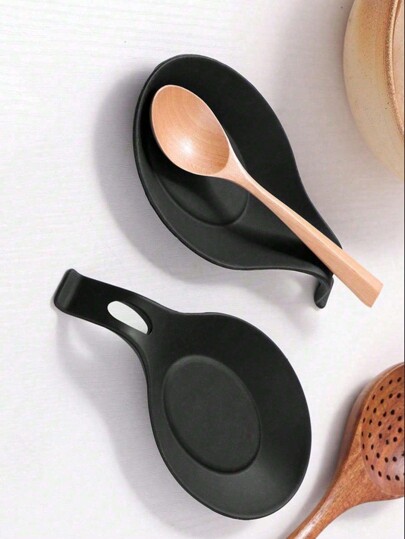 1 szt. Silikonowa podstawka pod łyżkę, odporny na ciepło uchwyt na łyżkę, łatwy w czyszczeniu organizer na przybory kuchenne do kuchni, kuchnia, prezent świąteczny