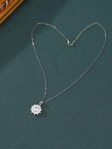 1 Piece Fashion Silver Long Tassel Clavicle Chain Wedding Jewelry Party Gift For Women - Silver - View 4