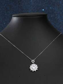 1 Piece Fashion Silver Long Tassel Clavicle Chain Wedding Jewelry Party Gift For Women - Silver - View 5