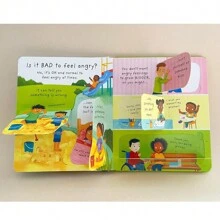 Usborne Lift -The-Flap Very First Questions & Answers Why Do I (Sometimes) Feel Angry? Science Popularization Cognitive Book Educational 3D Cardboard Bedtime Reading English Books For Children