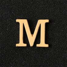 1pc Personalized 26pcs English Letter Metal Lapel Pin, Silver Color, Suitable For Jacket Or Sweater Decoration, Everyday Wear For Couples - Brooch - View 36