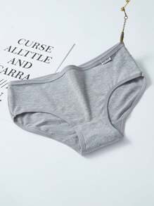 5 件装女士和女孩时尚纯色基本款舒适中腰三角裤 - 彩色 - 查看 4