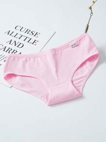 5 件装女士和女孩时尚纯色基本款舒适中腰三角裤 - 彩色 - 查看 6