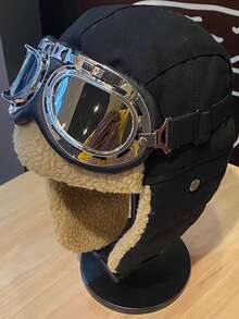 2pcs Plain Casual Ear Flap Hats, Thick Warm Thermal Lined Winter Hat For Men, Suitable For Cold Weather Outdoor Use