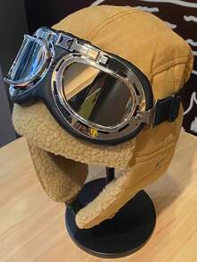 2pcs Plain Casual Ear Flap Hats, Thick Warm Thermal Lined Winter Hat For Men, Suitable For Cold Weather Outdoor Use