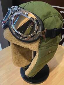 2pcs Plain Casual Ear Flap Hats, Thick Warm Thermal Lined Winter Hat For Men, Suitable For Cold Weather Outdoor Use