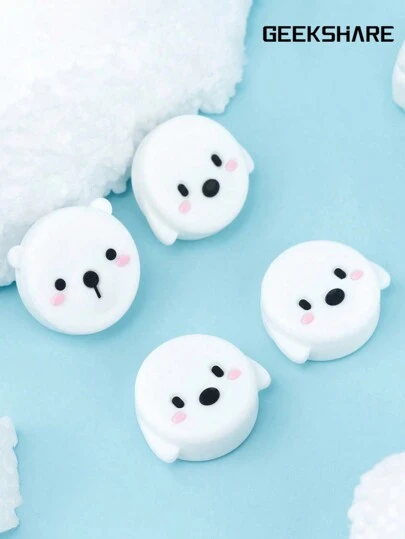 GeekShare 4 件装狗和熊按钮盖兼容 Switch/Oled/Lite/PS4/PS5/Switch Pro