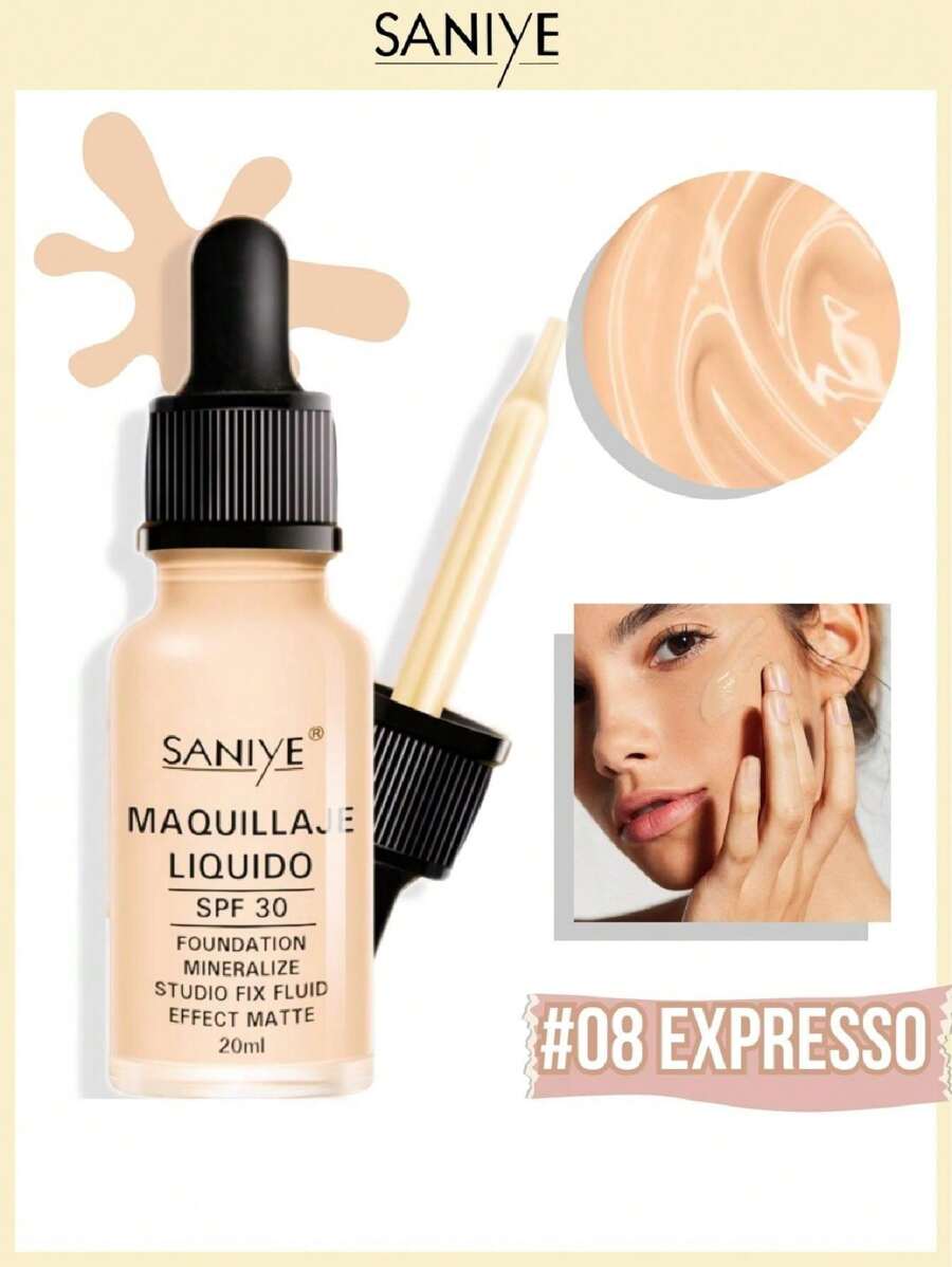 Maquillaje mineral saniye con spf 30 acabado mate - 02 Beige - Ver 1