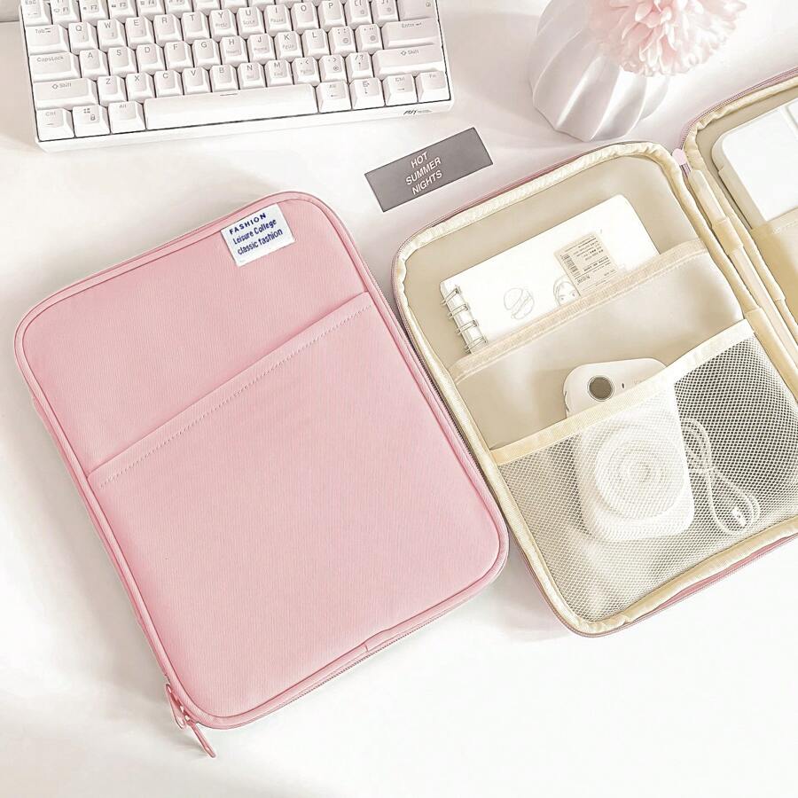 平板电脑保护套适用于小米 Pad 5 Pro iPad Air M3 Pro 11 M4 A16 11th 10th/9/8/7 10.2 三星华为防震袋 - Pink Purple - 查看 1