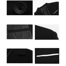 Italian Suit Blazer Slim Men's Fashion Comfortable - Black - View 7