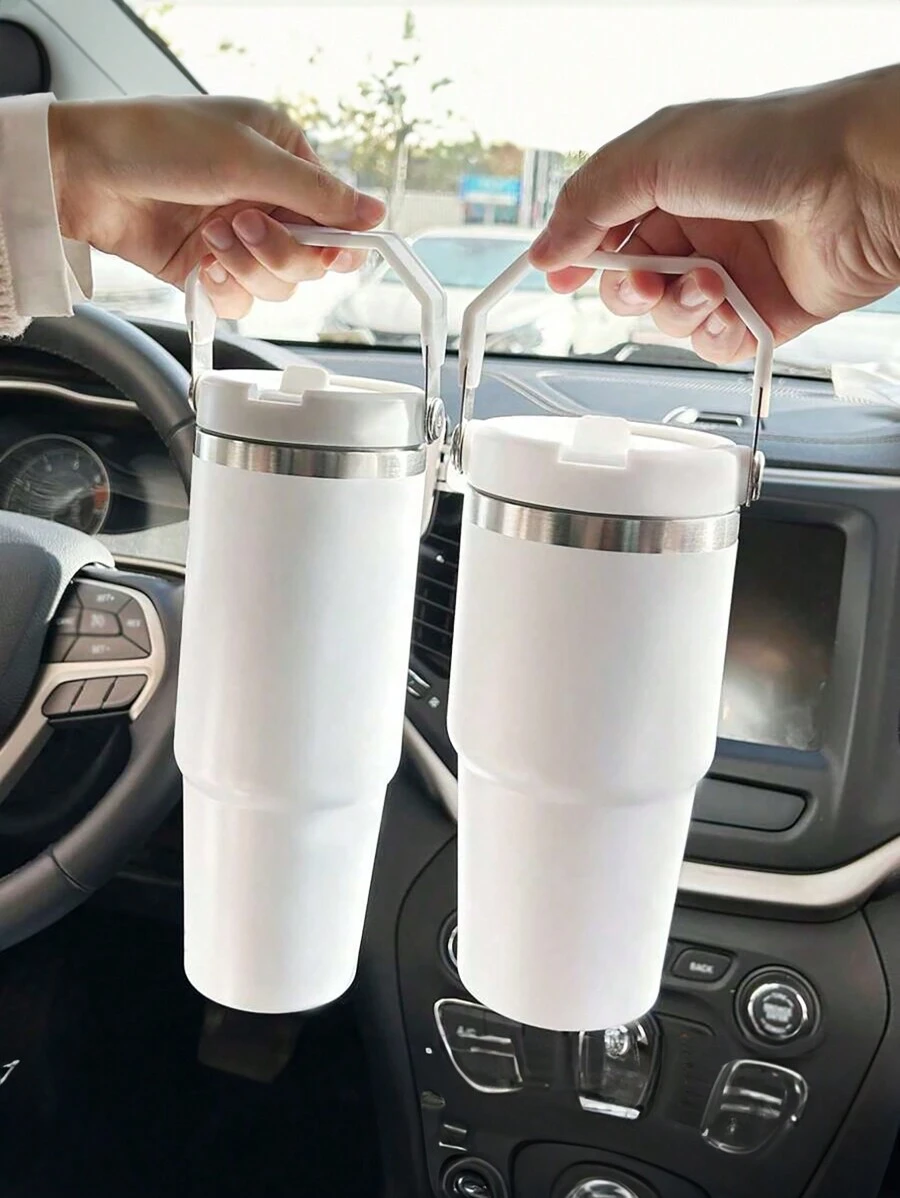 1 件不锈钢真空隔热车载杯，可保温或保冷水瓶，带回学校 - 彩色 - 查看 1