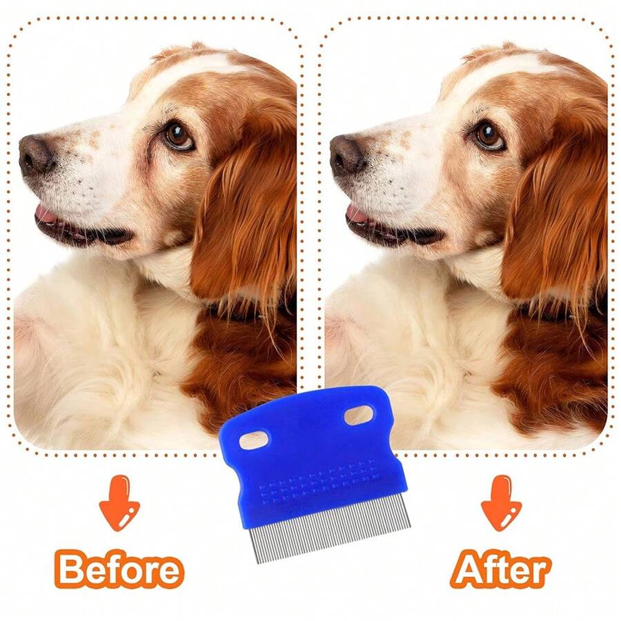 Pets Grooming Comb Kit For Small Dogs Puppies For Tear Stain Remover, 2