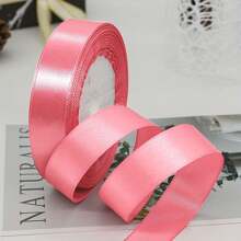 1pc Ribbon DIY Handmade Rose Hair Clip, 1cm/2cm Width 22m Length Satin Ribbon, Cake Candy Box Packaging Decoration Ribbon, Wedding Supplies - Multicolor - View 17