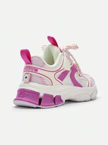 Balabala Girls' Running Shoes, 2024 Autumn New Breathable And Anti-Slip Sneakers, Retro Style