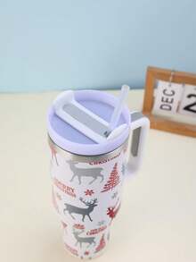 [Halloween] 1 cốc du lịch chân không cách nhiệt bằng thép không gỉ 1200ML, dung tích lớn 40oz, họa tiết in 5D, kèm 1 ống hút, 1 cọ vệ sinh, đế lót ly bằng silicon, thích hợp làm quà tặng tiệc Halloween, có thể mua riêng phụ kiện - Nhiều màu - Xem 7