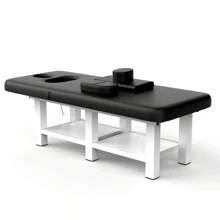 Dolonm 80 Inches Wide - High Quality Furniture Beauty Salon Beauty Bed Modern Massage Bed Quality Leather Black/Pink - Black metal square Legs - View 5