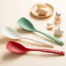Keidason Cuchara de cocina, herramientas y utensilios de cocina, cuchara de silicona para servir, raspar y mezclar, resistente al calor y a las manchas, apta para lavavajillas - cuchara de cocina - Ver 8