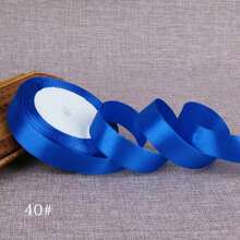 1pc Ribbon DIY Handmade Rose Hair Clip, 1cm/2cm Width 22m Length Satin Ribbon, Cake Candy Box Packaging Decoration Ribbon, Wedding Supplies - Multicolor - View 24
