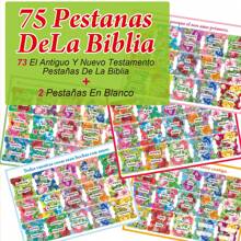 75 件西班牙语圣经标签、圣经标签、旧约和新约圣经粘性标签、书籍标签、圣经标签标签、圣经标签、粘性标签 - 花朵聖經 - 查看 1