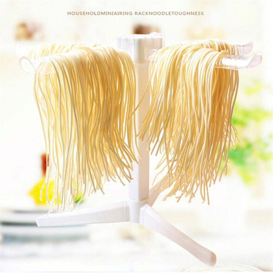 1pc Pasta Drying Rack Portable Noodle Drying Stand With 5 Long Handles Detachable Noodle Dryer Rack Stable Household Noodle Dryer Multipurpose Noodle Hanger For Kitchen - White - View 1
