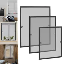 VA-Cerulean Insect Protection Fly Screen 80*100cm / 100*120cm / 120*140cm Window Dust Extendable Mosquito Net Fly Screen Without Drilling White / Anthracite - Anthracite - View 1