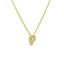 New Fashionable Multifunctional 26pcs English Letter Necklace, Women Copper Cubic Zirconia Letter Pendant
