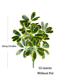 50-75cm große künstliche Palme, Fake Rattan Blatt, Kunststoff Strauchblatt, imitierter Rattan Bambuszweig, realistische Textur, geeignet für Heim- und Gartendekoration innen/außen, Valentinstag, Geburtstag, Abschlussfeier - Verschiedenfarbig - Übersicht 13