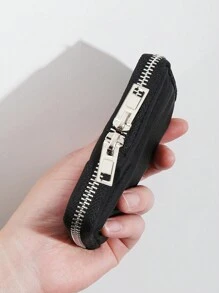 INS Card Wallet Driving License Simple Multifunctional Small Size Handy Card Holder With Multiple Card Slots And Keychain Holder Storage Bag For Women Wallet Mini Wallet Purse Wallet For Men Coin Wallet Travel Wallet - Black - View 1