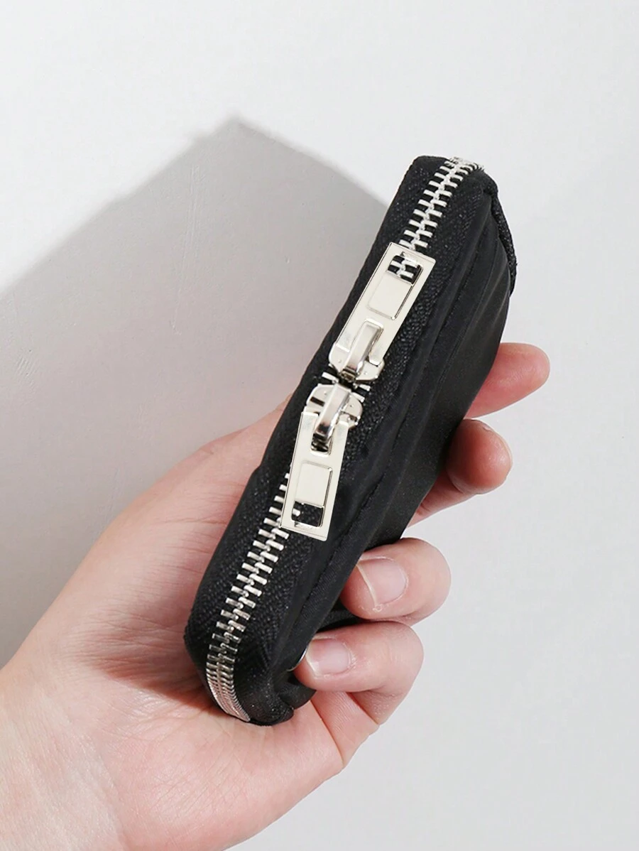 INS Card Wallet Driving License Simple Multifunctional Small Size Handy Card Holder With Multiple Card Slots And Keychain Holder Storage Bag For Women Wallet Mini Wallet Purse Wallet For Men Coin Wallet Travel Wallet - Black - View 1