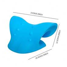 Neck Traction Pillow Cervical Spine Massage Pillow U-Shaped Pillow U-Shaped Pillow Gravity Shiatsu Cervical Massage Pillow Neck And Shoulder Repair Neck Relaxer Cloud Shape Neck Stretcher Cervical Pain Relief DE - Blue - View 10
