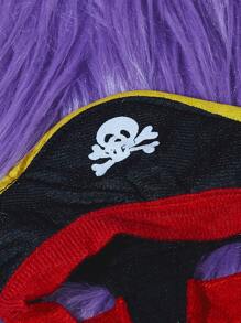 1 zestaw kostiumu pirata na Halloween dla małych i średnich psów, odzież świąteczna na Halloween - Wielokolorowe - Zobacz 5