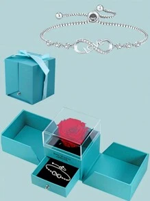 Bộ quà tặng vòng tay xà phòng thơm hương hoa hồng, hình trái tim & hạnh phúc 8 vòng tay hoa hồng, quà tặng cho mẹ, bà, vợ, con gái, cháu gái, bạn gái, bạn thân, thích hợp cho Giáng sinh, kỷ niệm, ngày của mẹ, ngày lễ tình nhân, quà tặng sinh nhật Giáng sinh - vòng tay 8 hình - Xem 11