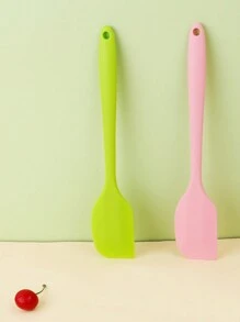 1PC/2PCS/3PCS Silicone Scraper Baking Cream Spatula High-Temperature Resistant Cake Scraper Integrated Butter Scraper