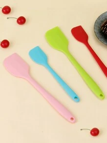 1PC/2PCS/3PCS Silicone Scraper Baking Cream Spatula High-Temperature Resistant Cake Scraper Integrated Butter Scraper