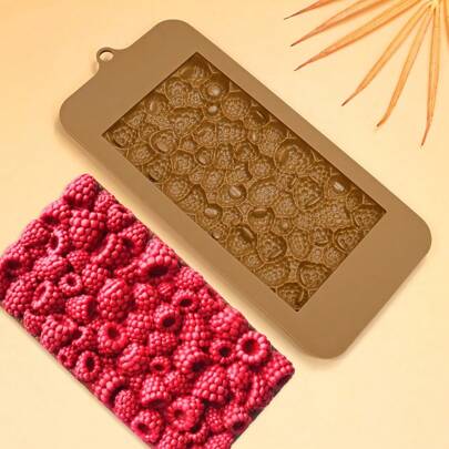 Raspberries Raspberry Chocolate Silicone Mold Fruit Texture Fondant Cake Mold Diy Decorative Baking Tool