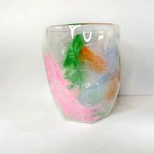 Tazas de flores transparentes - Taza de café con flores secas de 200 ml de capacidad, taza de café con flores de gran capacidad | Elegante taza de café con flores secas con mango, creativas tazas de flores con doble aislamiento para café, té, jugos - Multicolor - Ver 17