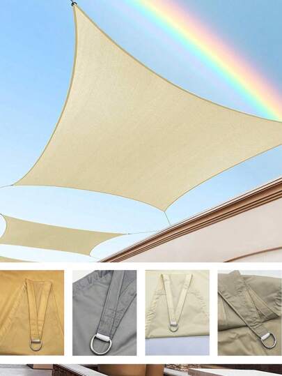 مظلة شمسية مستطيلة - حاجز أشعة فوق البنفسجية ومقاوم للماء، مظلة ظل للحديقة ثقيلة الواجب لمدخل البيت، الحديقة، الفناء الخلفي والاستخدام الخارجي