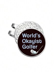 1/12Pcs Golf Ball Marker Golf Hat Clip Magnetic Alloy Marker Golf Accessories Golf Clubs, Golf Poses, Golf Cart, Juice, Fun Text, Lucky Gift For Golfers - Multicolor - View 17