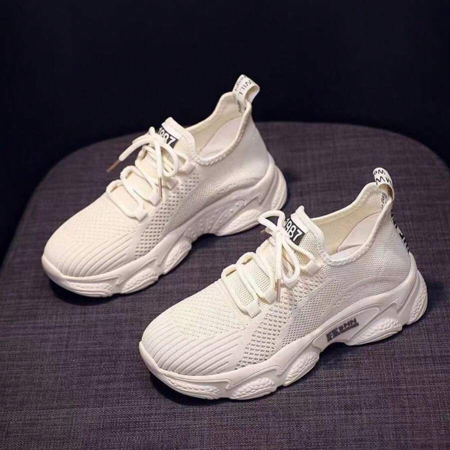 Zapatillas Casuales Para Mujer - Beis - Ver 1